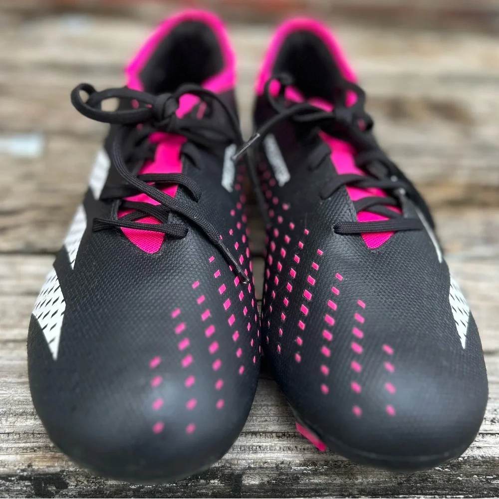 NWOB Adidas Predator Accuracy .3 FG Unisex Soccer Cleats Pink Black 11.5 (Men) - Picture 6 of 9